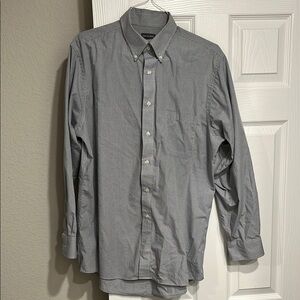 Van Heusen Gray Casual Button Down Shirt
